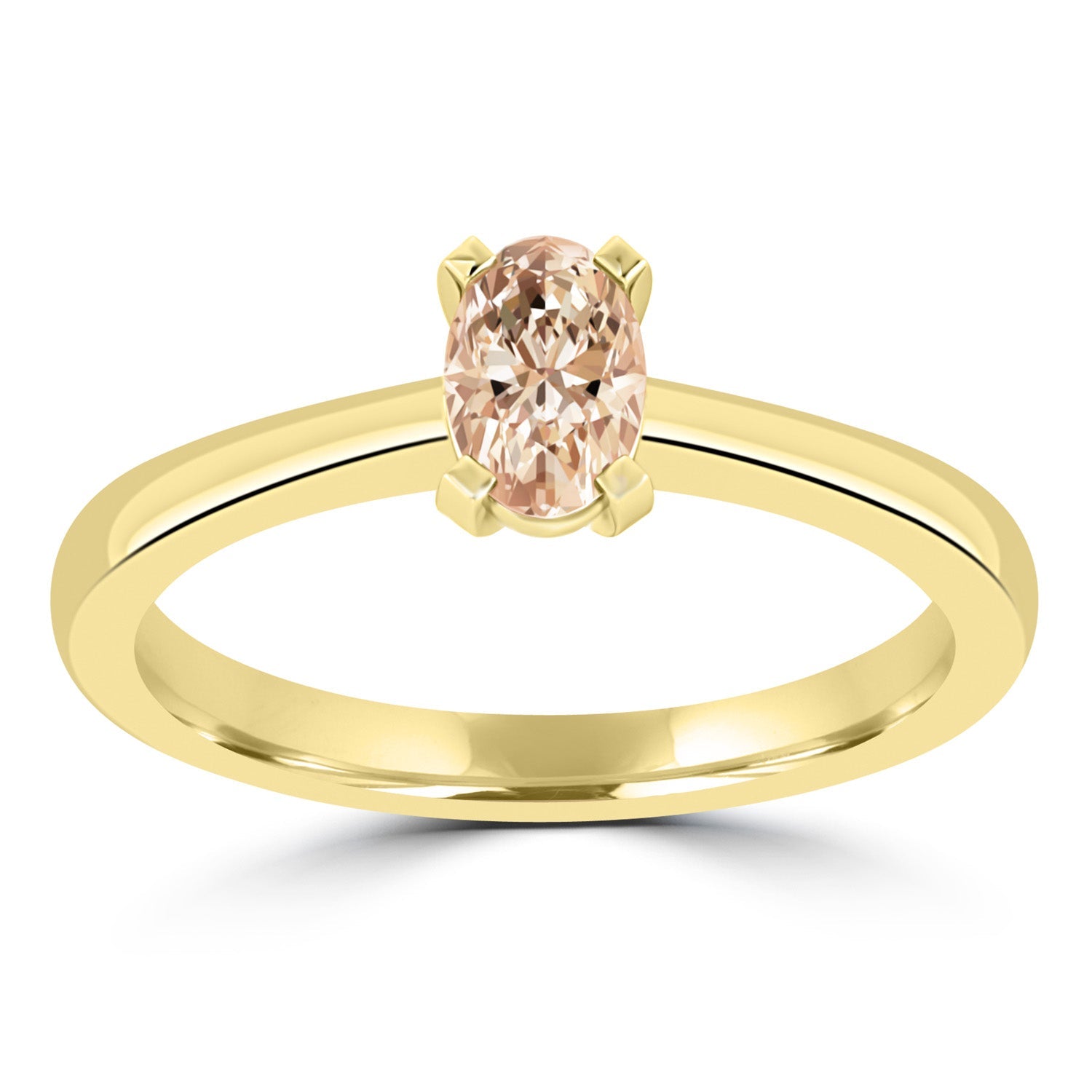 Morganite Ring in 9K Yellow Gold