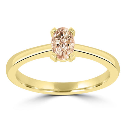 Morganite Ring in 9K Yellow Gold
