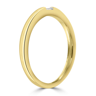 0.02ct HI I1 Diamond Ring in 9K Yellow Gold