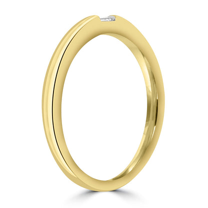 0.02ct HI I1 Diamond Ring in 9K Yellow Gold