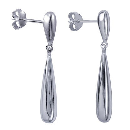 Elongated Teardrop Studs