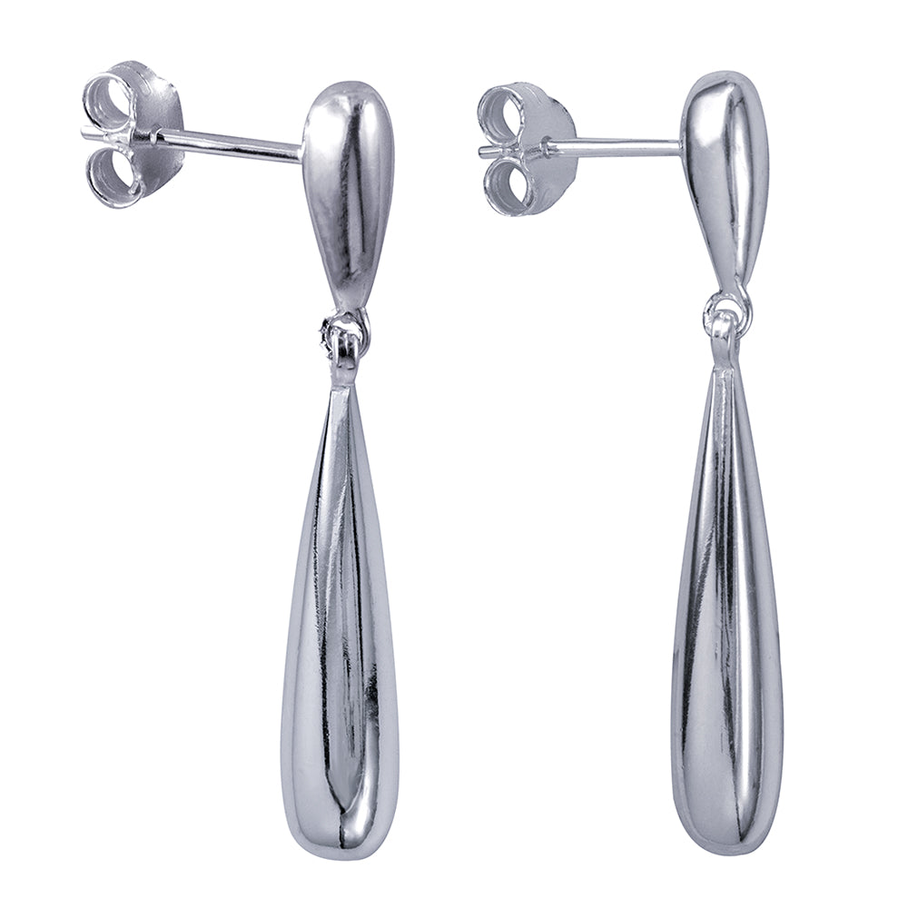 Elongated Teardrop Studs