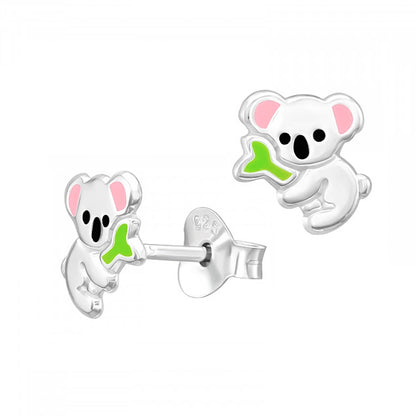 Koala Studs with Enamel