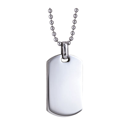 Stainless Steel Dog Tag (Small) Pendant