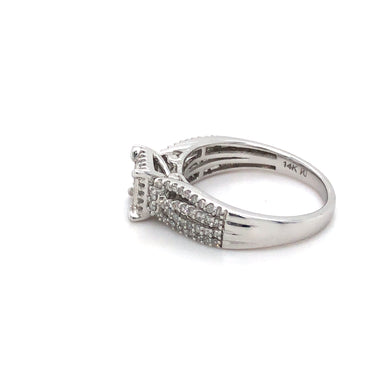 14K WG SK Dia Ring