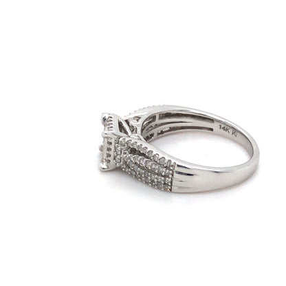 14K WG SK Dia Ring