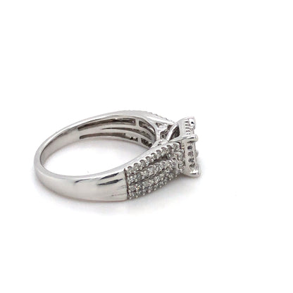 14K WG SK Dia Ring