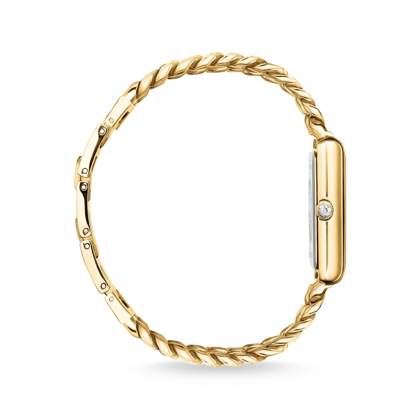 THOMAS SABO Ladies Rectangular Watch in Gold