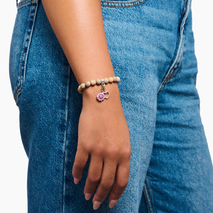 THOMAS SABO Bracelet with Daisy Jasper Beads