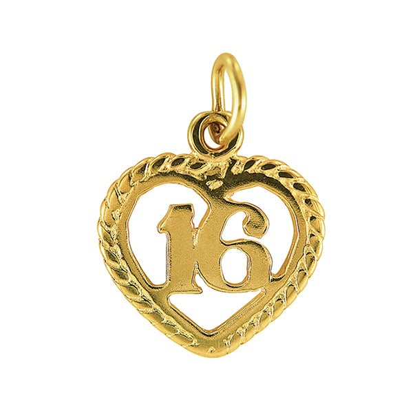 16 In a Heart Charm