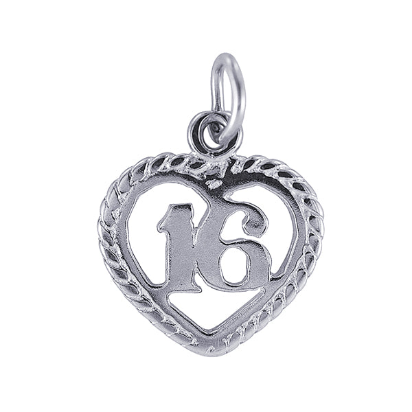 16 In a Heart Charm