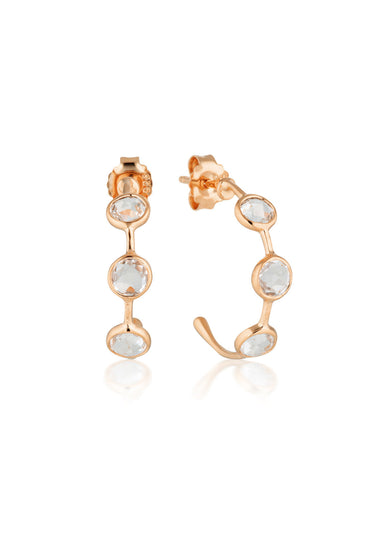 GEORGINI Kiklo White Topaz Hoop