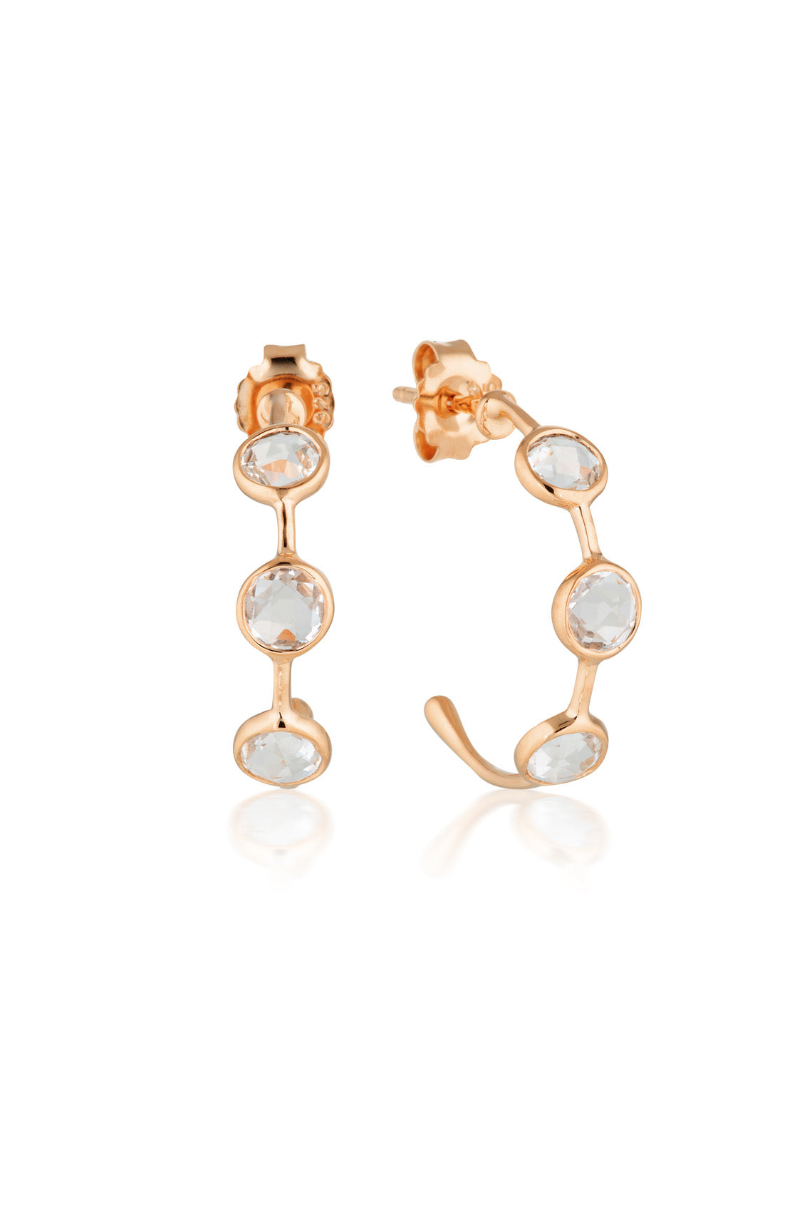GEORGINI Kiklo White Topaz Hoop