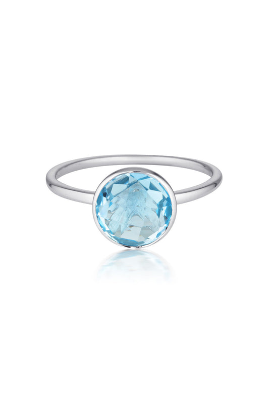 GEORGINI Rodos Bl/Topaz Ring