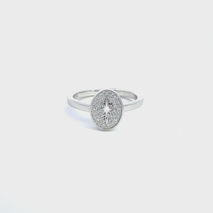 A CHRISTMAS JOURNEY FOLLOW THE STAR RING SILVER