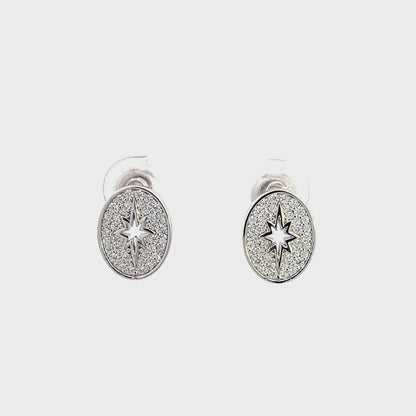 A CHRISTMAS JOURNEY FOLLOW THE STAR EARRINGS SILVER