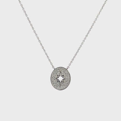 A CHRISTMAS JOURNEY FOLLOW THE STAR PENDANT SILVER