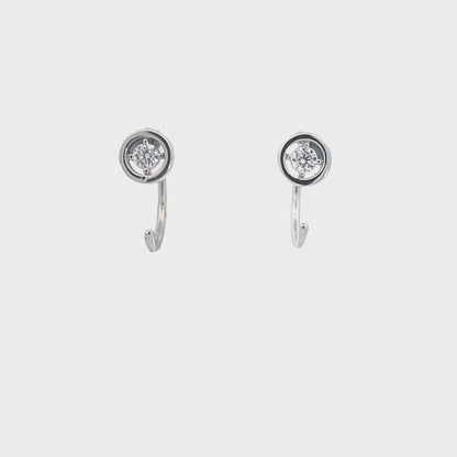 A CHRISTMAS JOURNEY HOOK EARRINGS SILVER