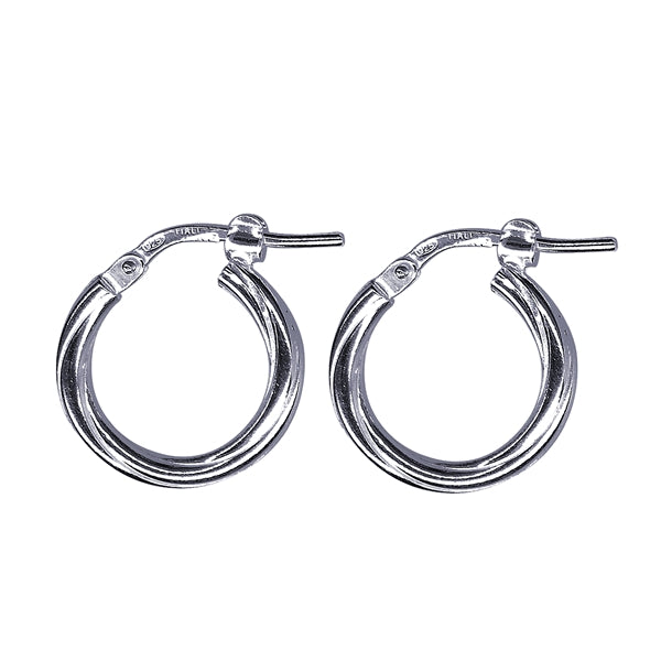 2mm Italian Twist Hoop Earrings