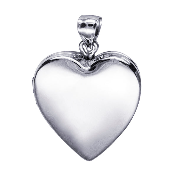 20mm Plain Memorial Heart Locket