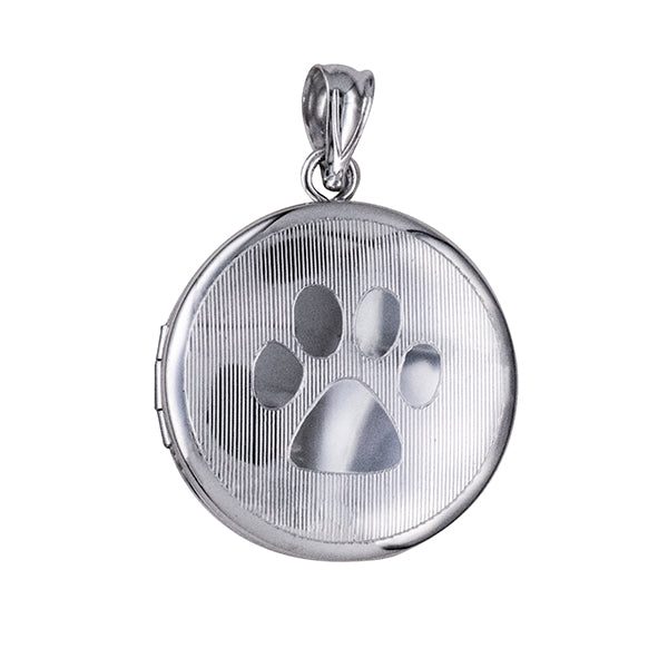 20mm ‘Paw Print’ Memorial Round Locket