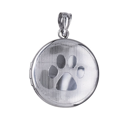 20mm ‘Paw Print’ Memorial Round Locket