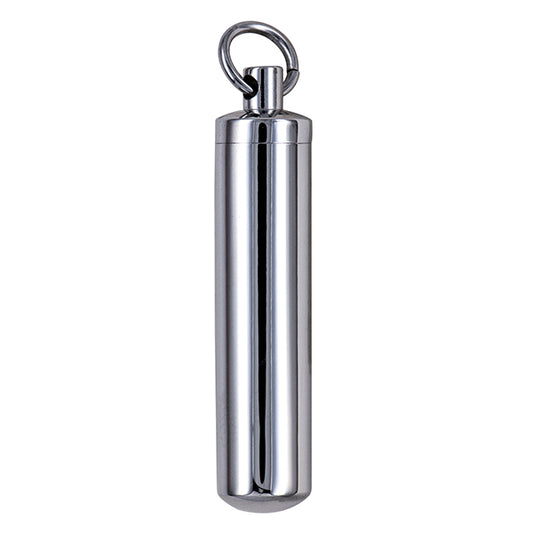 Stainless Steel Cylinder Memorial Pendant with Screw Opening Top